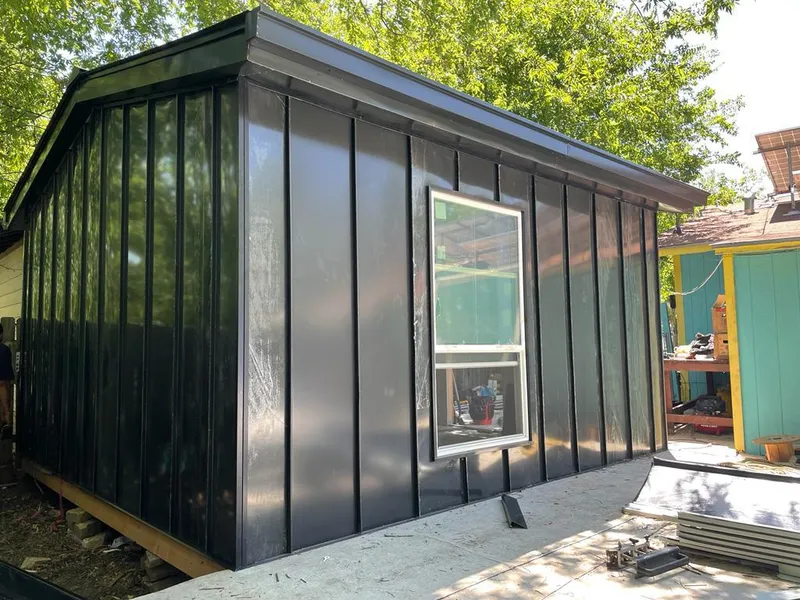 Black standing seam metal wall panels for Roof Inspection in Frostburg