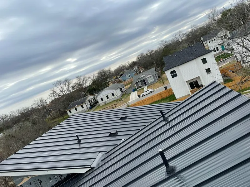 Standing seam metal roof panels with vents for Skylight Repair in Frostburg